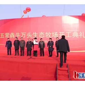 京鵬畜牧應邀出席五常犇牛萬頭生態牧場開工儀式隆重舉行