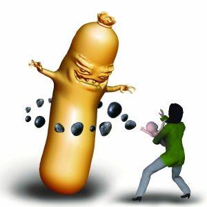 金鑼火腿腸吃出黑色石子 再陷質量門